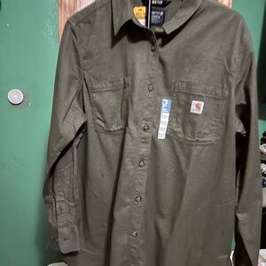Carhartt Rugged Flex Olive Shirt